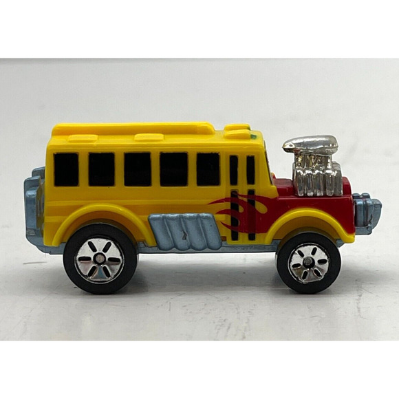 Maisto Tonka Hasbro 2007 Skool Bust Yellow with Red Flames Vehicle Model Toy - Picture 5 of 10